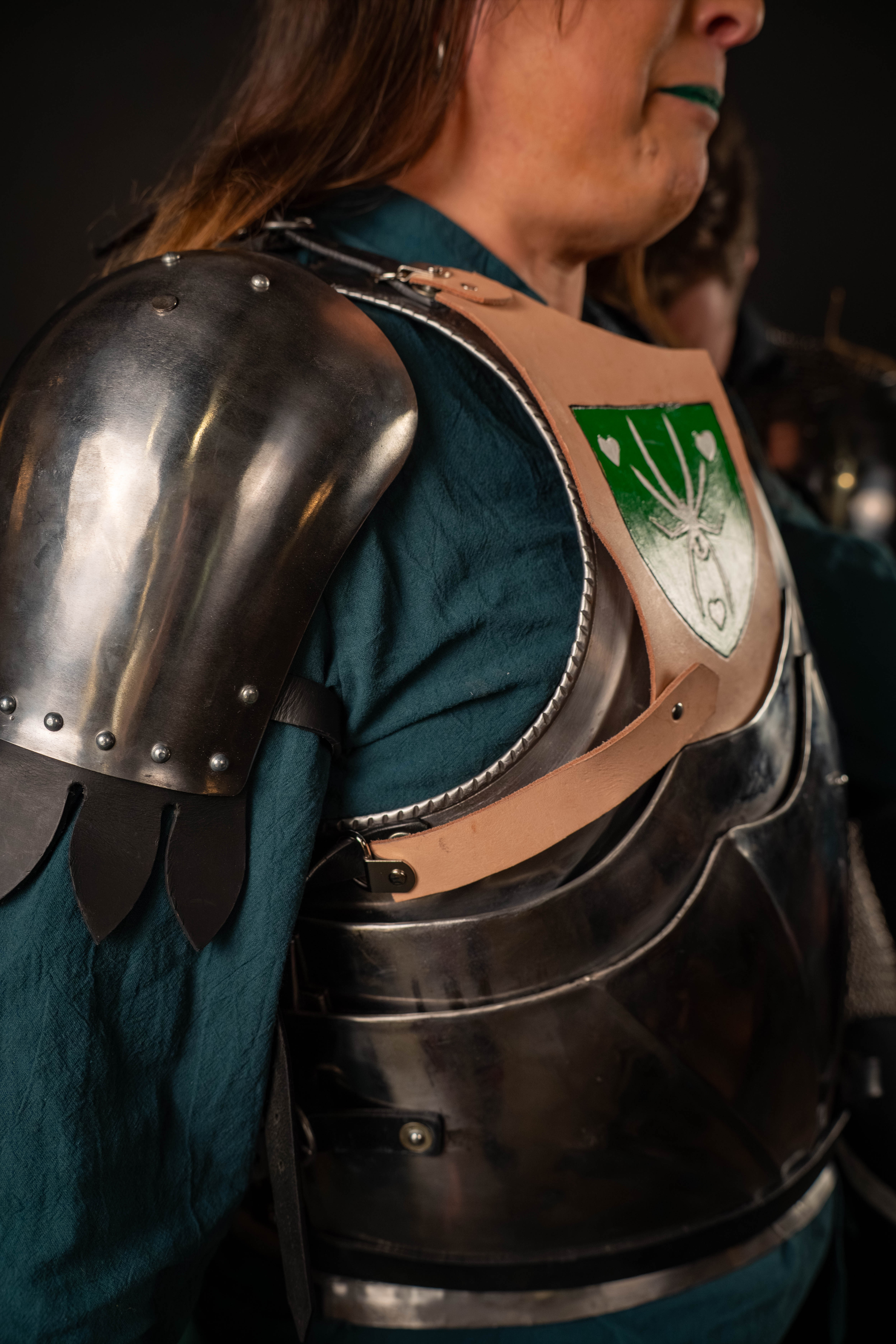 KNF fighter with sword, studio lighting