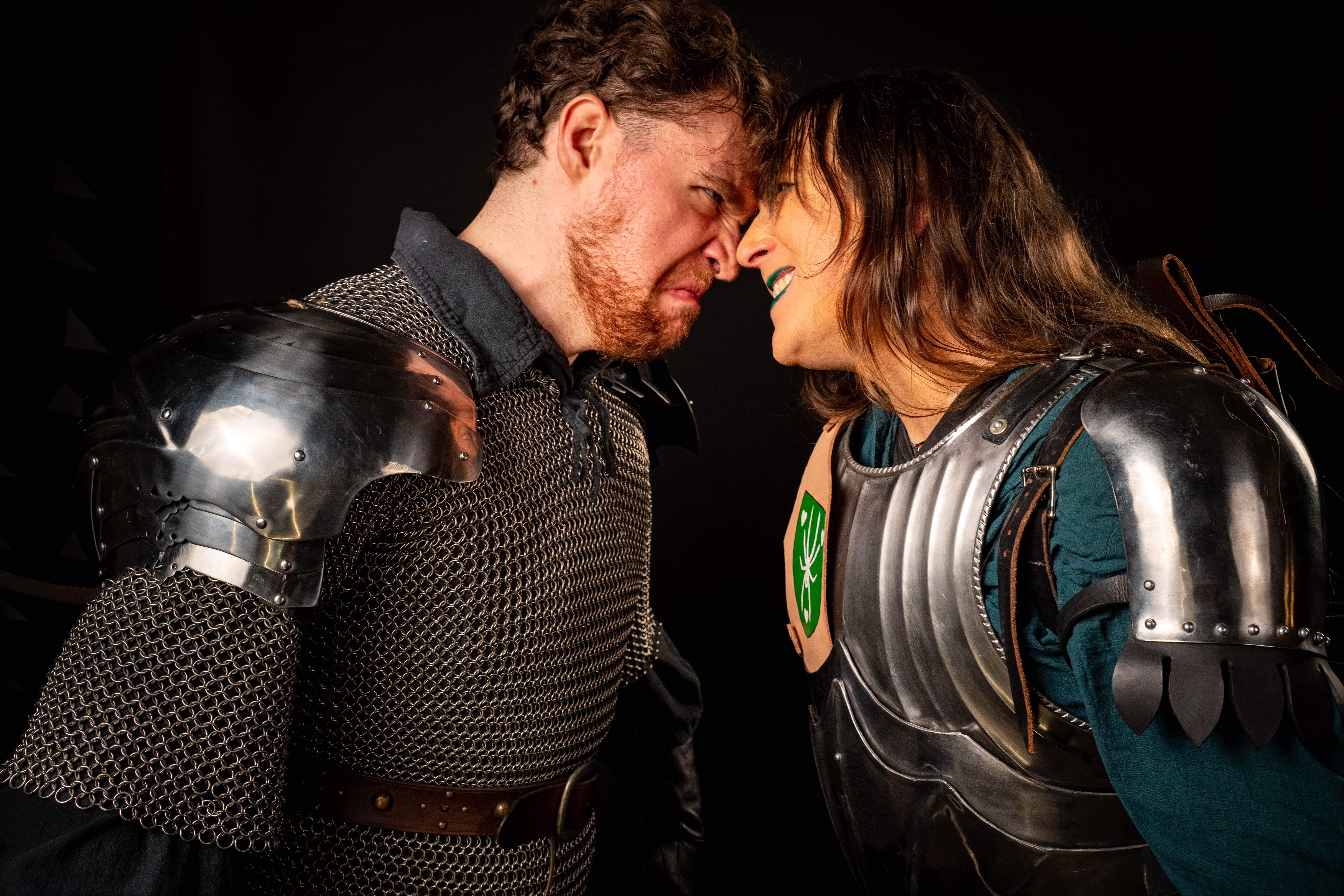 Two Knight Night Fights fighters face to face