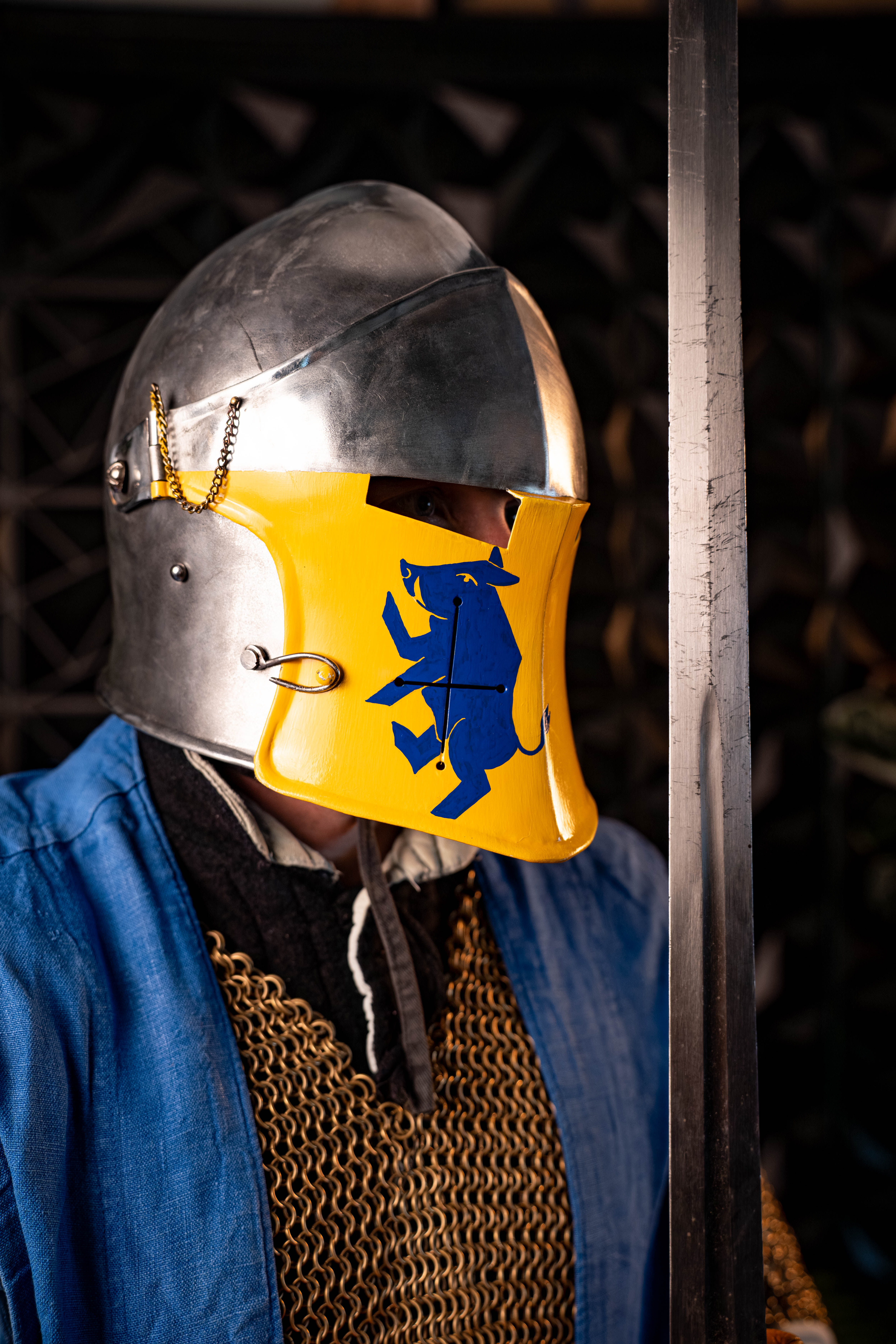 Sebastian Hesse — heraldic helmet close-up